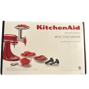 KitchenAid Metal Food Grinder Stand Mixer Attachment New in Box